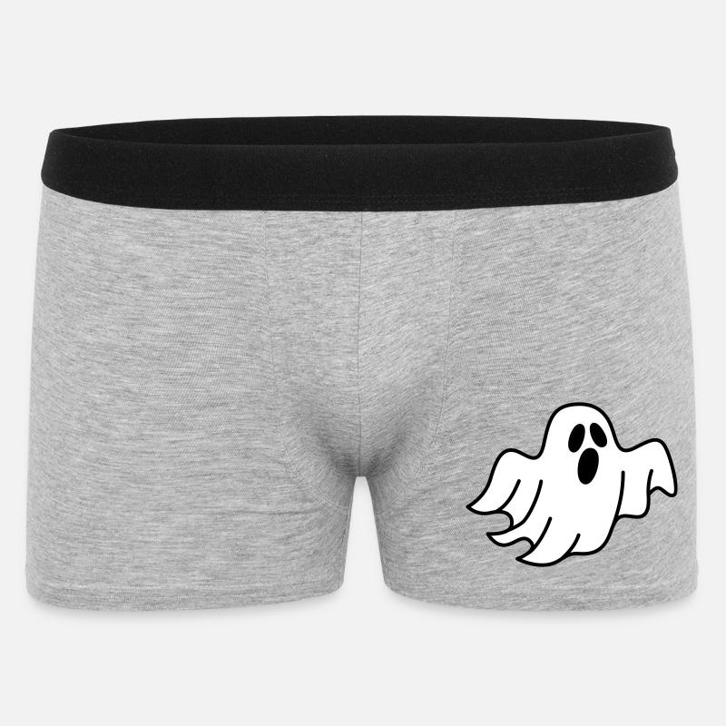 Geist oder Gespenst - Männer Boxer Shorts - Grau meliert