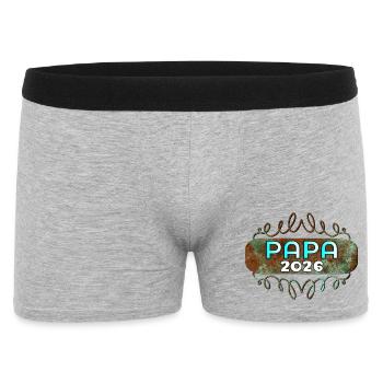 PAPA BÉBÉ 2026 - Boxer Homme - gris chiné - Devant