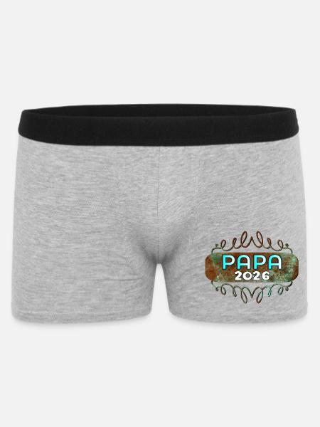 PAPA BÉBÉ 2026 - Boxer Homme - gris chiné