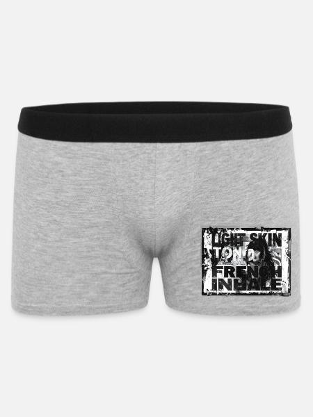 LIGHT SKIN TONAL FRENCH INHALE - Men's Boxer Shorts - heather grey