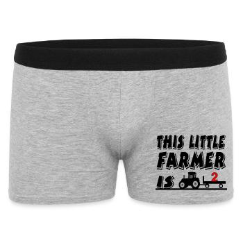 farmer - Men's Boxer Shorts - heather grey - Front