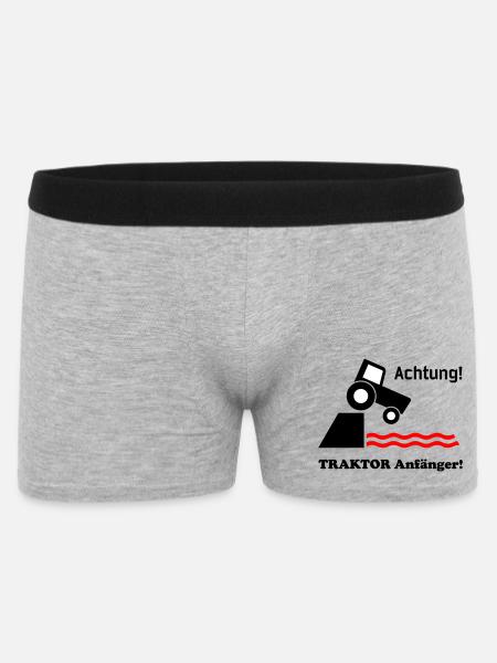 Tractor Beginners - Men's Boxer Shorts - heather grey