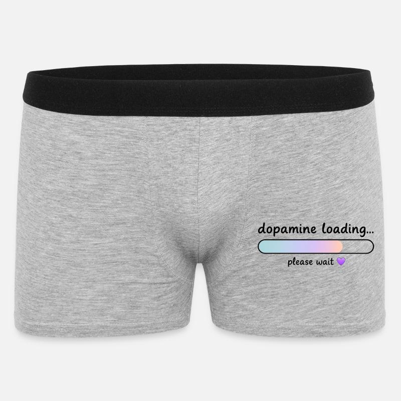 Dopamin-Ladegradient - Männer Boxer Shorts - Grau meliert