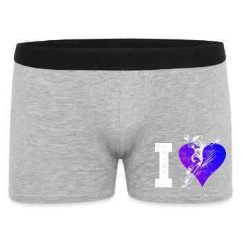 A must have for real handball for women - Men's Boxer Shorts - heather grey - Front