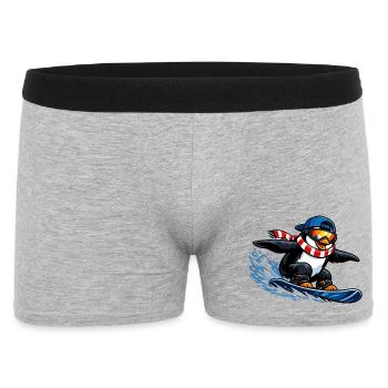 Sports d’hiver Penguin Boarder - Boxer Homme - gris chiné - Devant