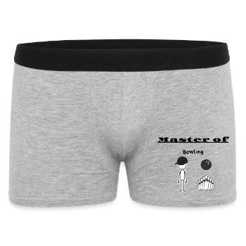 Maître du bowling - Boxer Homme - gris chiné - Devant