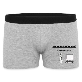 Master en informatique - Boxer Homme - gris chiné - Devant