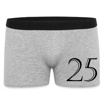 25. 25 YEARS. 25th ANNIVERSARY. 25 YEARS ANNIVERSARY. - Men's Boxer Shorts - heather grey - Front