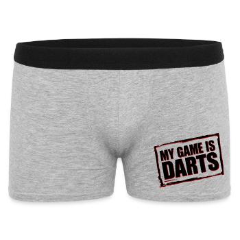 Sweat à capuche et t-shirt amusants de fléchettes pour les fans de fléchettes - Boxer Homme - gris chiné - Devant