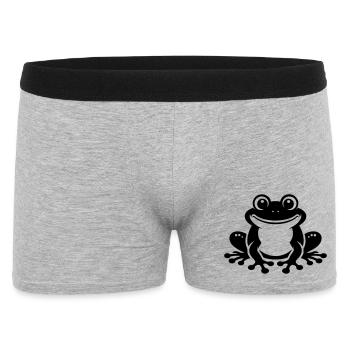 Toad Comic Frog - Men's Boxer Shorts - heather grey - Front