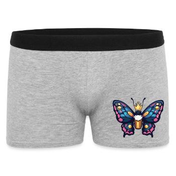 Butterfly Beer King - Men's Boxer Shorts - heather grey - Front
