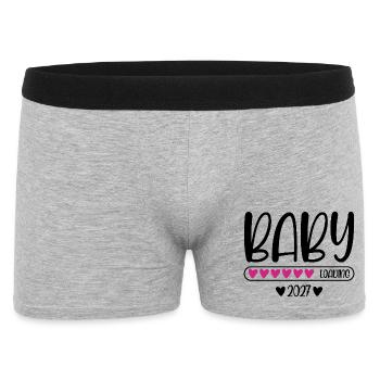 Baby 2027 loading - Men's Boxer Shorts - heather grey - Front