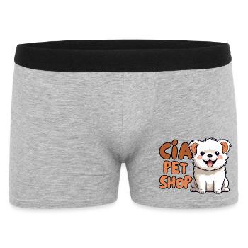 cute dog - Boxer Homme - gris chiné - Devant