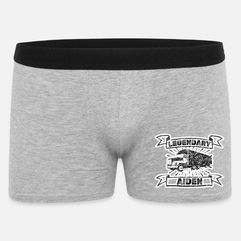 Brummi Aiden - Männer Boxer Shorts - Grau meliert