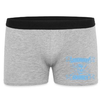 Andrey en chef de pirate - Boxer Homme - gris chiné - Devant