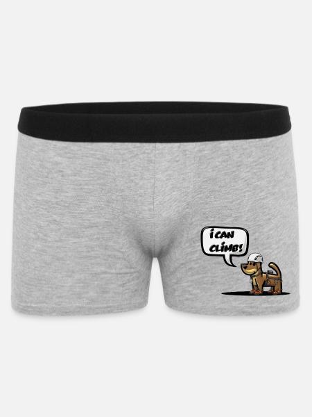 I CAN CLIMB! - Men's Boxer Shorts - heather grey