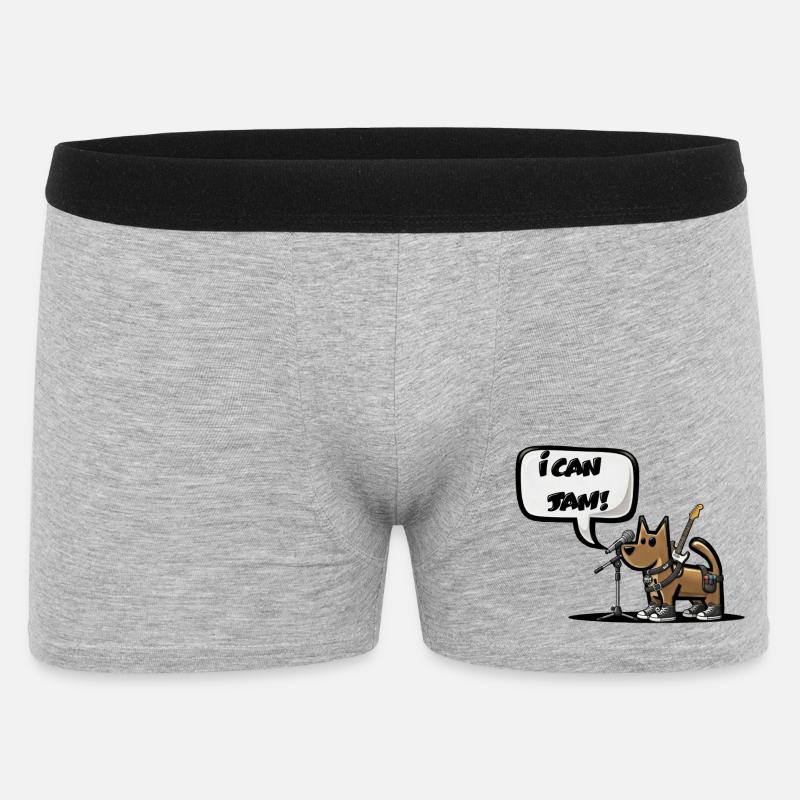 ICH KANN JAMMEN! - Männer Boxer Shorts - Grau meliert