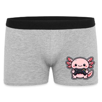 Kawaii Gaming Dragon with Controller - Men's Boxer Shorts - heather grey - Front