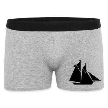 Voile - Boxer Homme - gris chiné - Devant