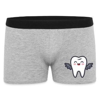 dent - Boxer Homme - gris chiné - Devant