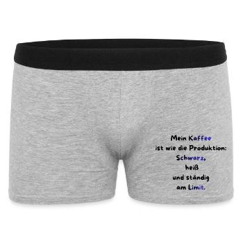 Instandhaltung T-Shirt Lustiges Geschenk Handwerk! - Männer Boxer Shorts - Grau meliert - Vorne