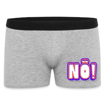 NOPE! Neon Pop Lettering - Men's Boxer Shorts - heather grey - Front