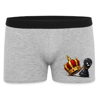 Roi de la Collision de la Couronne contre Espion Paysan - Boxer Homme - gris chiné - Devant