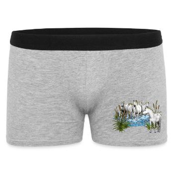 Chevaux camarguais - Boxer Homme - gris chiné - Devant