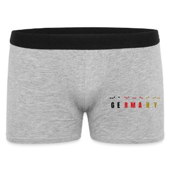 MorseGermany - Men's Boxer Shorts - heather grey - Front