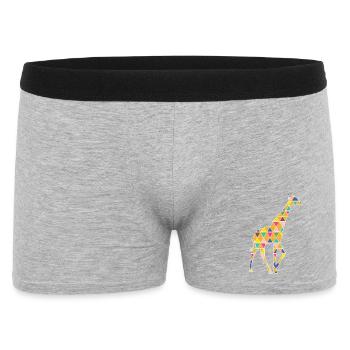 A colorful graphic Giraffe - Men's Boxer Shorts - heather grey - Front