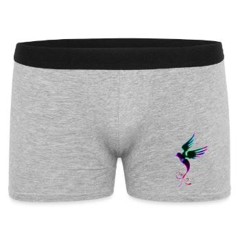Colibri (01) - Boxer Homme - gris chiné - Devant