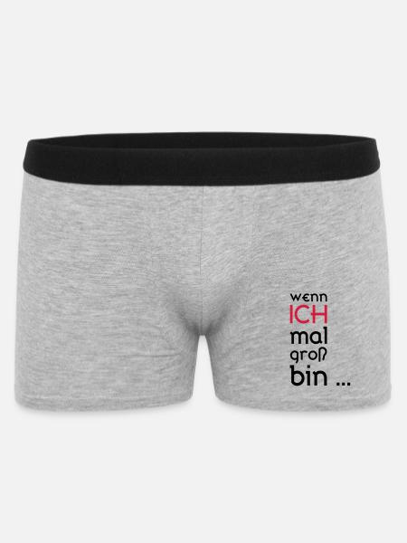 ... When I grow up ... - Men's Boxer Shorts - heather grey