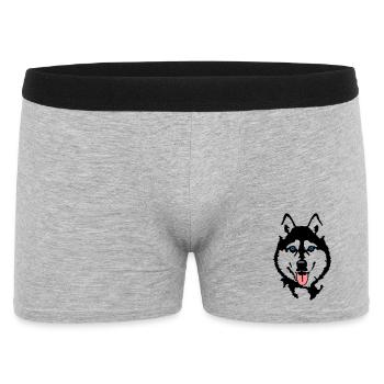 Husky - Men's Boxer Shorts - heather grey - Front