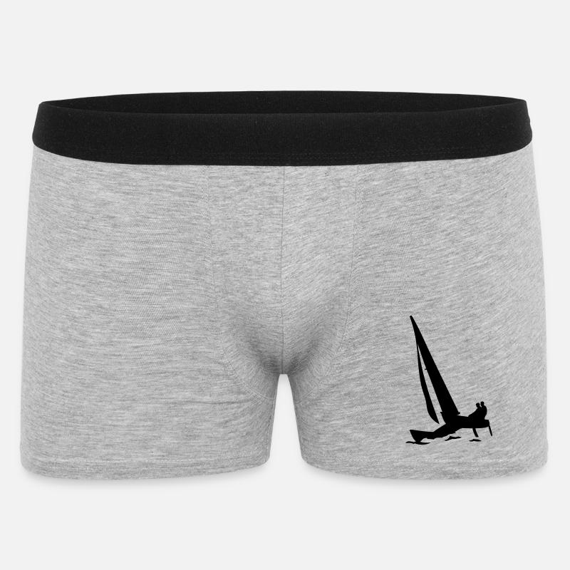 Katamaran - Männer Boxer Shorts - Grau meliert
