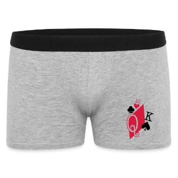 cartes à jouer - Boxer Homme - gris chiné - Devant