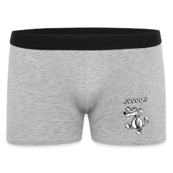 Wilder Wolf - Männer Boxer Shorts - Grau meliert - Vorne