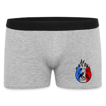 casque sp flamme 3b - Boxer Homme - gris chiné - Devant