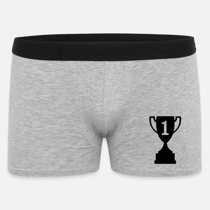 Pokalsport Nummer 1 - Männer Boxer Shorts - Grau meliert