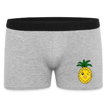T-shirt d’été Ananas - Boxer Homme - gris chiné - Devant