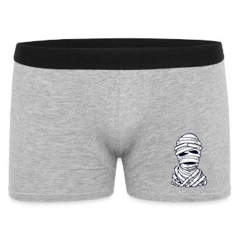 Motif classique de dessin animé de momie - Boxer Homme - gris chiné - Devant