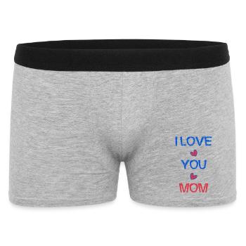 CHRISTMAS. YEAR. ANNIVERSARY. RETIREMENT. DAD. MAMAM. - Men's Boxer Shorts - heather grey - Front
