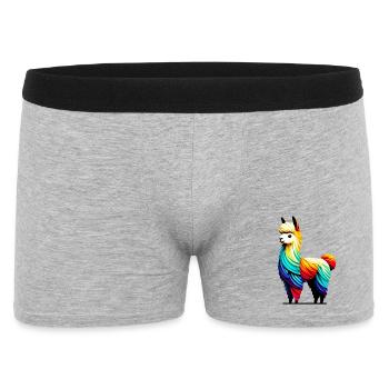 Alpaka - Männer Boxer Shorts - Grau meliert - Vorne