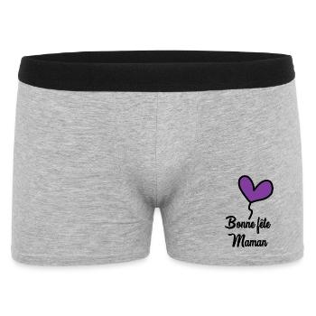 SCHÖNEN MUTTERTAG - Männer Boxer Shorts - Grau meliert - Vorne