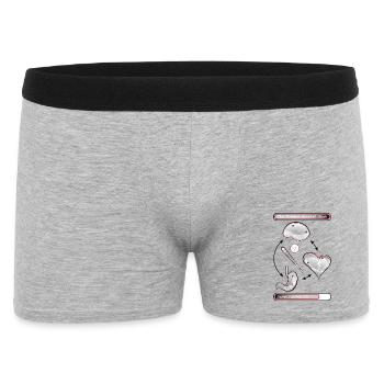 The Perfect Baseball Shot - Men's Boxer Shorts - heather grey - Front