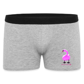 Surprising Ornate Swan Mash-Up - Men's Boxer Shorts - heather grey - Front