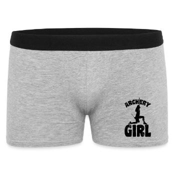Tir à l’arc Filles - Boxer Homme - gris chiné - Devant