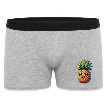 Pineapple - Men's Boxer Shorts - heather grey - Front