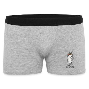 Conception de dessin animé Burrito - Boxer Homme - gris chiné - Devant