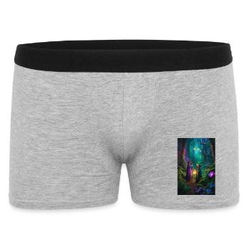 Coven au clair de lune dans la Forêt Enchantée - Boxer Homme - gris chiné - Devant