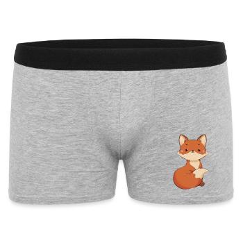 Fox - Men's Boxer Shorts - heather grey - Front